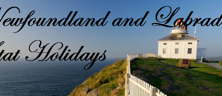 Newfoundland and Labrador Public Holidays 2022