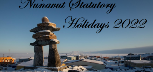 Nunavut Statutory Holidays 2022
