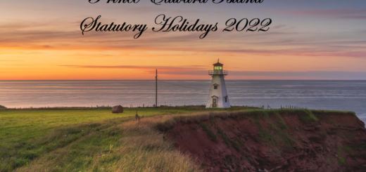 Prince Edward Island Statutory Holidays 2022
